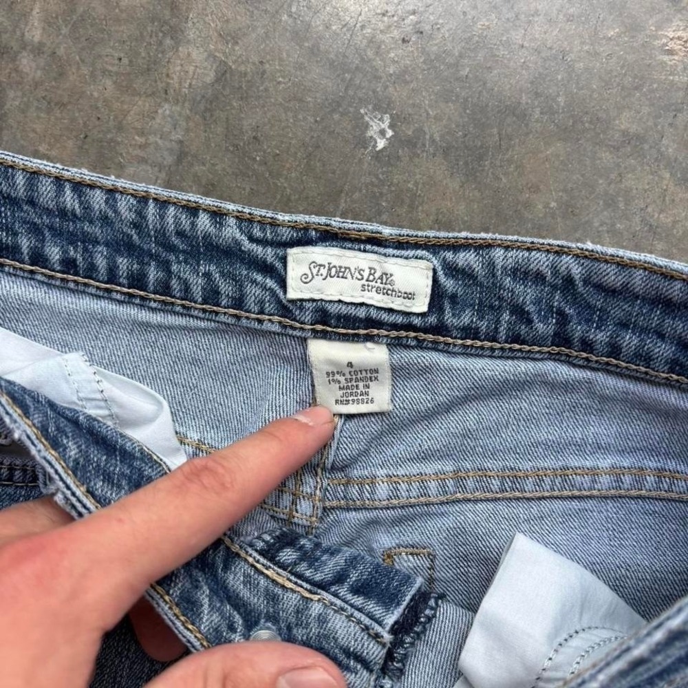 Y2k St John Bay Bootcut Jeans Size 4 - Picture 3 of 6
